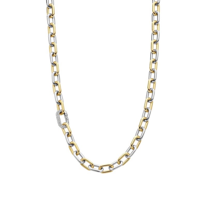 Ti Sento Two-Tone Chain Link Necklace