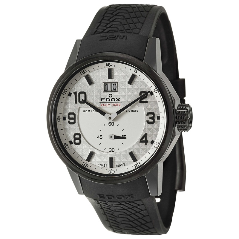 Edox WRC Rally Timer Big Date Men's Quartz Watch 64008-37N-NOR-2