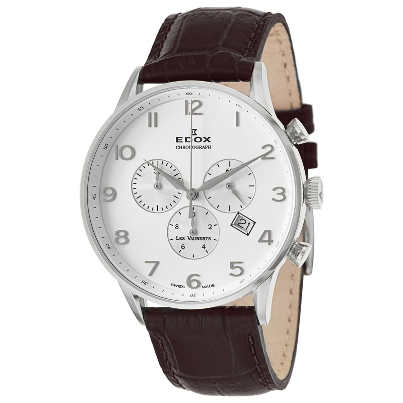 Edox Les Vauberts Chronograph Men's Quartz Watch 10408-3A-ABN