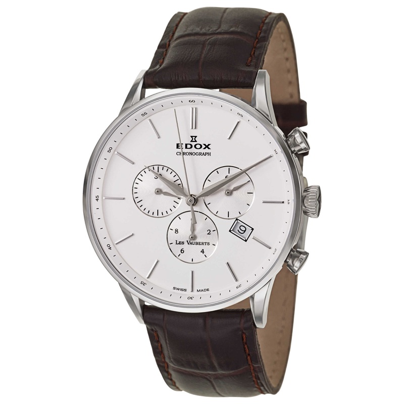 Edox Les Vauberts Chronograph Men's Quartz Watch 10408-3A-AIN