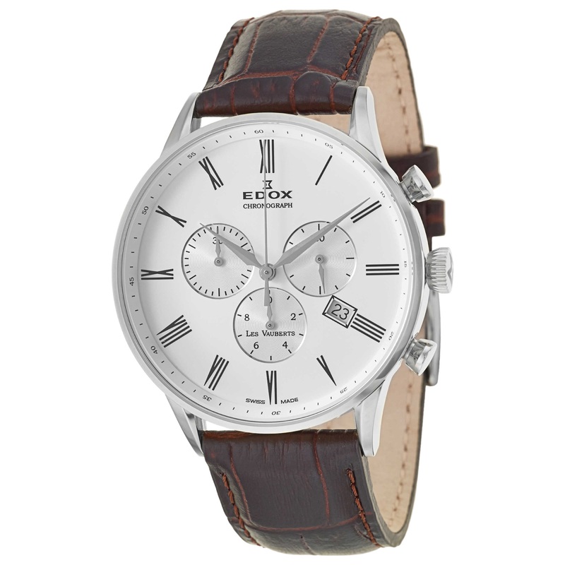 Edox Les Vauberts Chronograph Men's Quartz Watch 10408-3A-AR