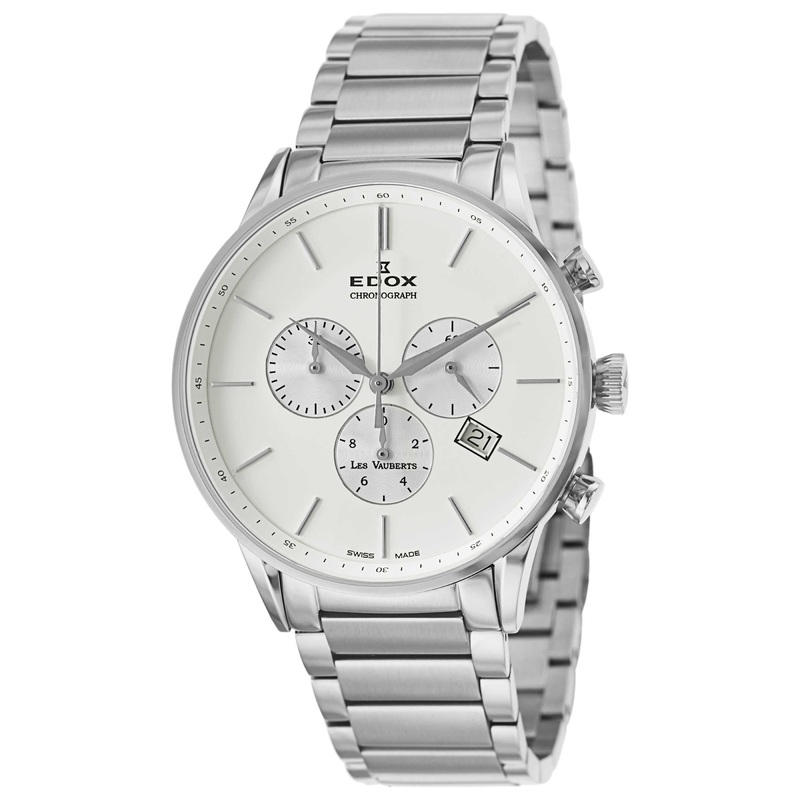 Edox Les Vauberts Chronograph Men's Quartz Watch 10409-3A-AIN