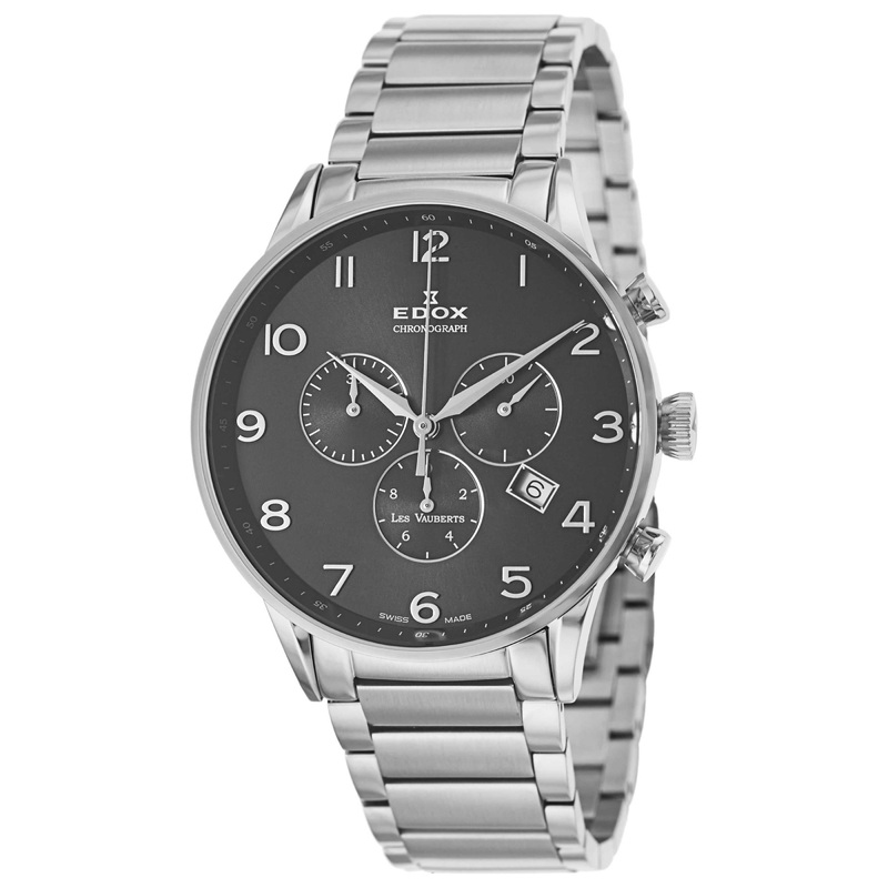 Edox Les Vauberts Chronograph Men's Quartz Watch 10409-3N-NBN