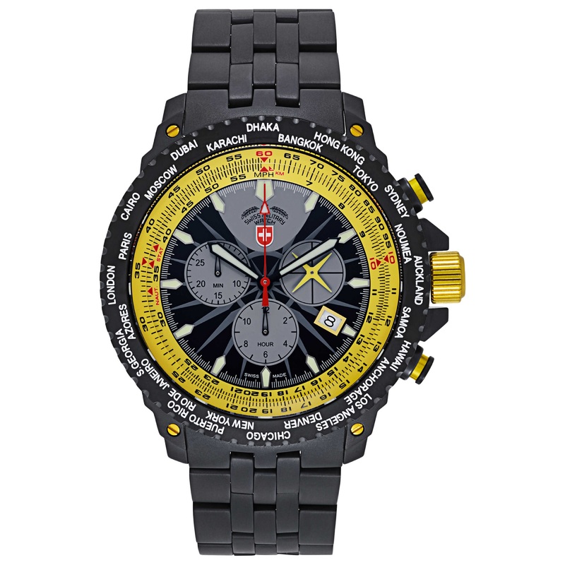 Swiss Military Hurricane Worldtimer Men's Quartz Watch 2478
