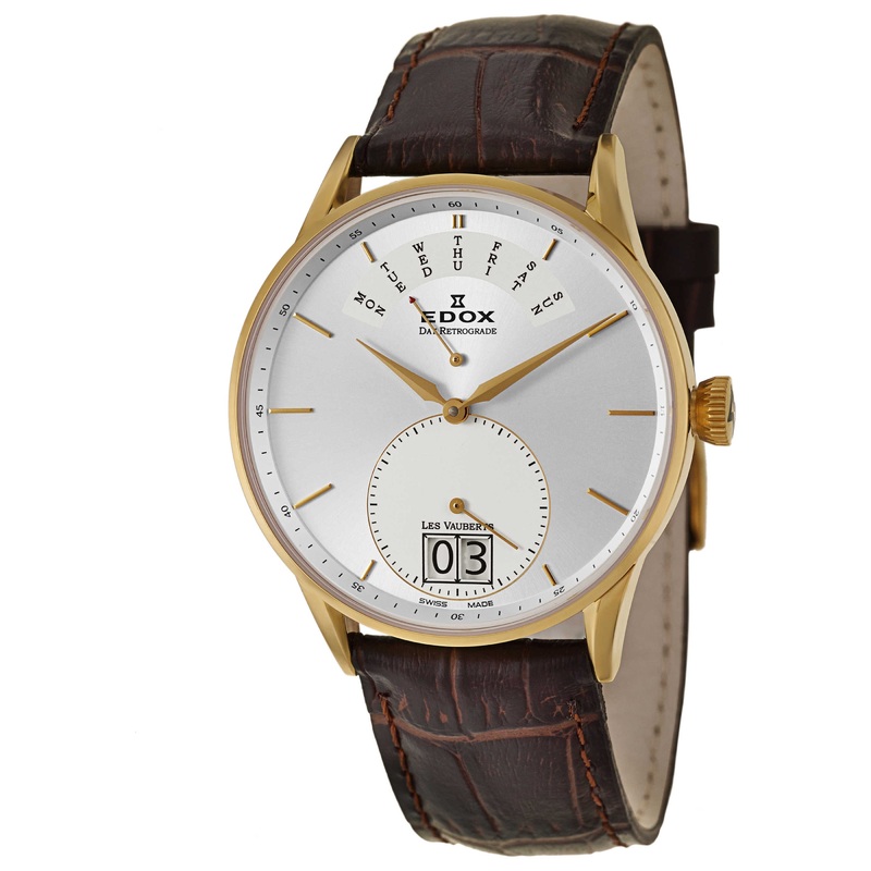 Edox Les Vauberts Day Retrograde Men's Quartz Watch 34005-37JA-AID