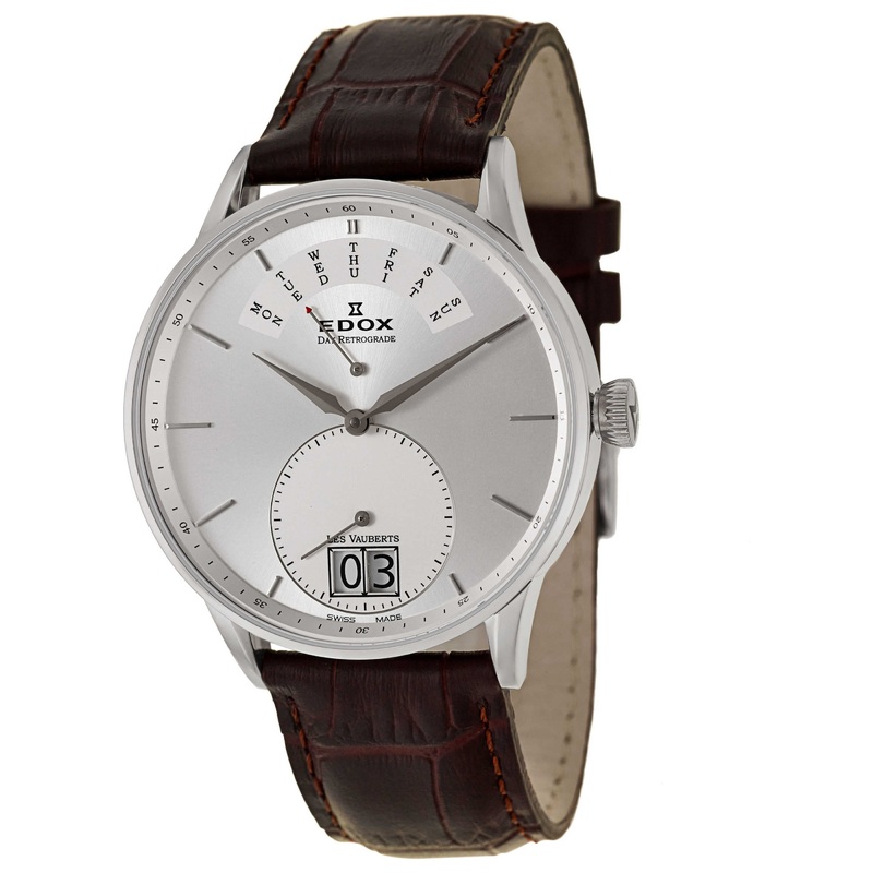Edox Les Vauberts Day Retrograde Men's Quartz Watch 34005-3A-AIN