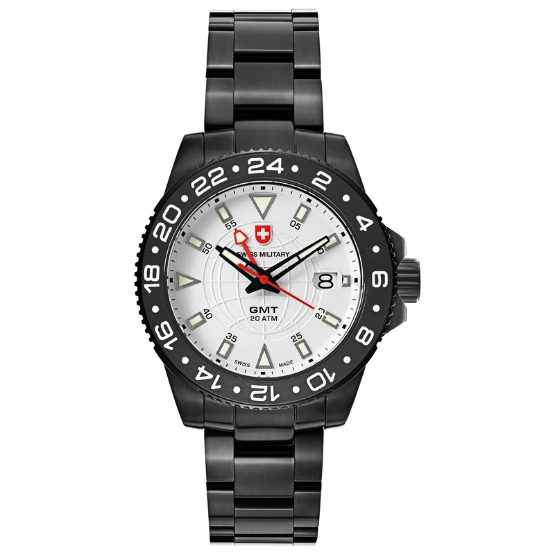 Swiss Military GMT Nero Men's Quartz Watch 2775