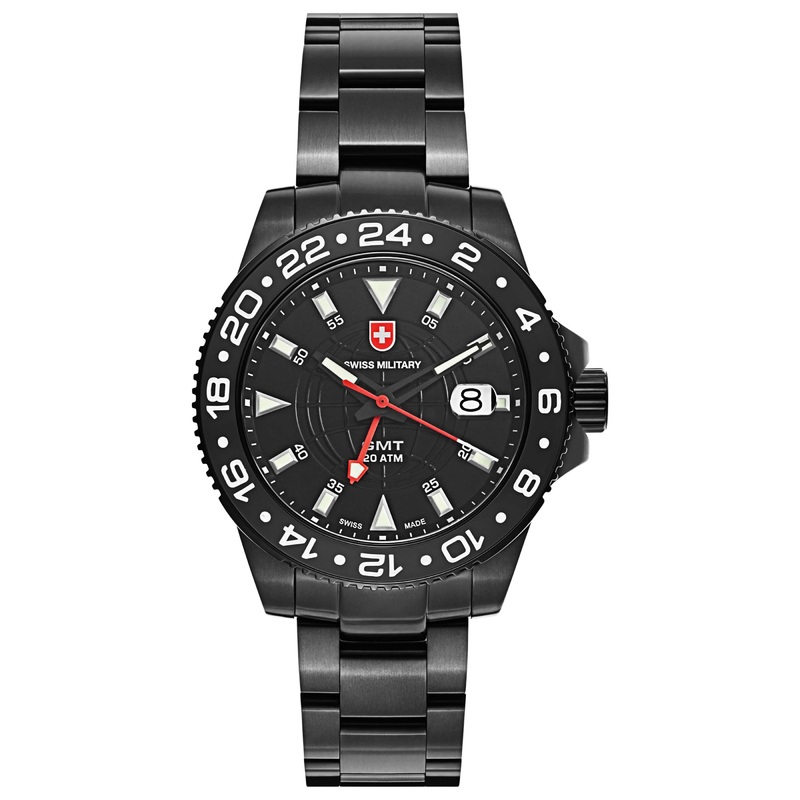 Swiss Military GMT Nero Men's Quartz Watch 2776