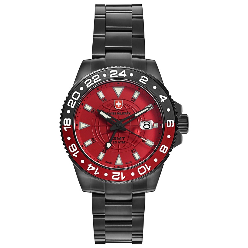 Swiss Military GMT Nero Men's Quartz Watch 2778