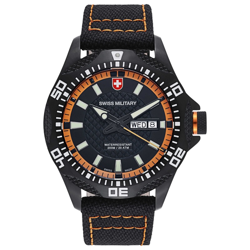 Swiss Military Tank Nero Rawhide Men's Quartz Watch 27431