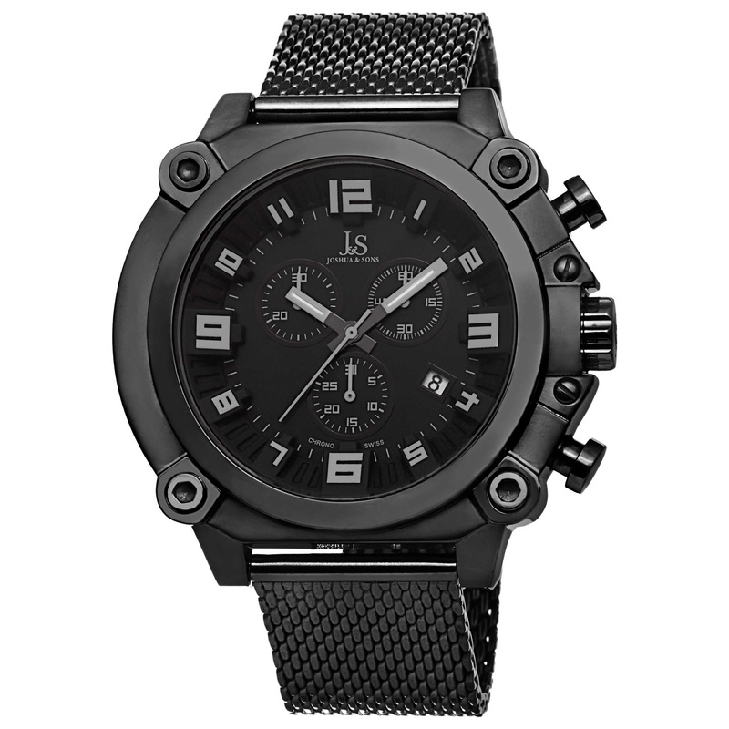 Joshua & Sons Men's Quartz Watch JS58BK