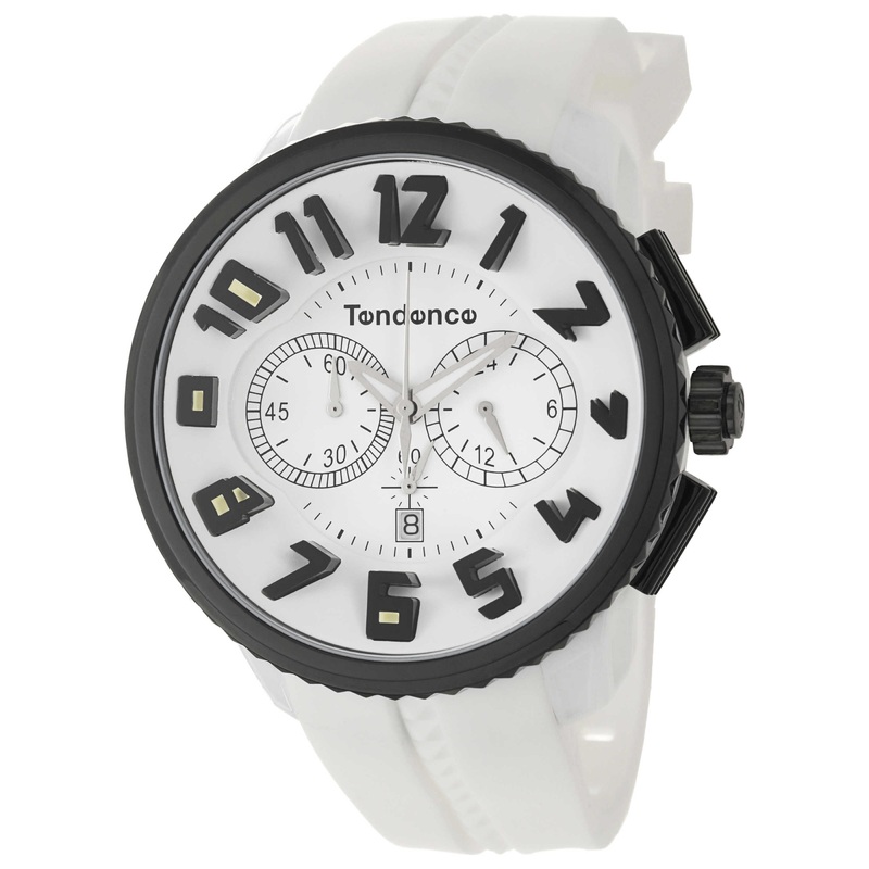 Tendence Gulliver Round Black & White Men's Watch 02046017