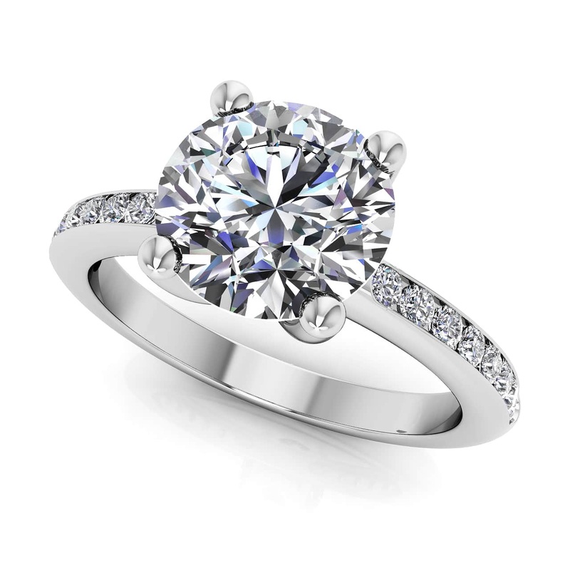 A Dream Come True Engagement Diamond Ring Lab-Grown Diamond  with 0.71 ct. (0.50 ct. center diamond)