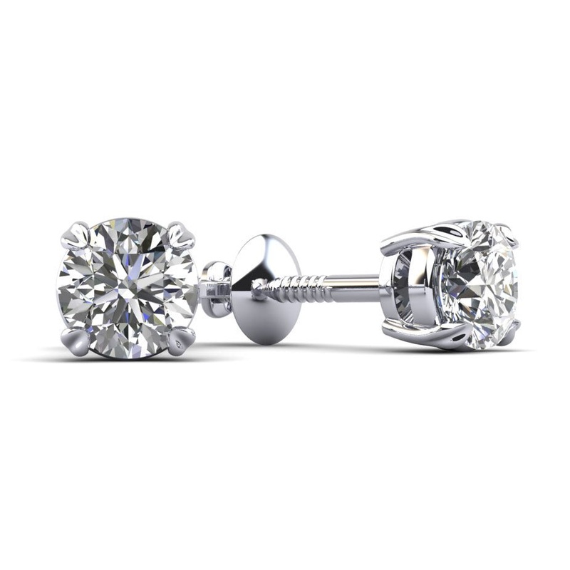 Unsurpassed Elegance Diamond Stud Earrings with 0.24 ct.(finished) 3.2mm