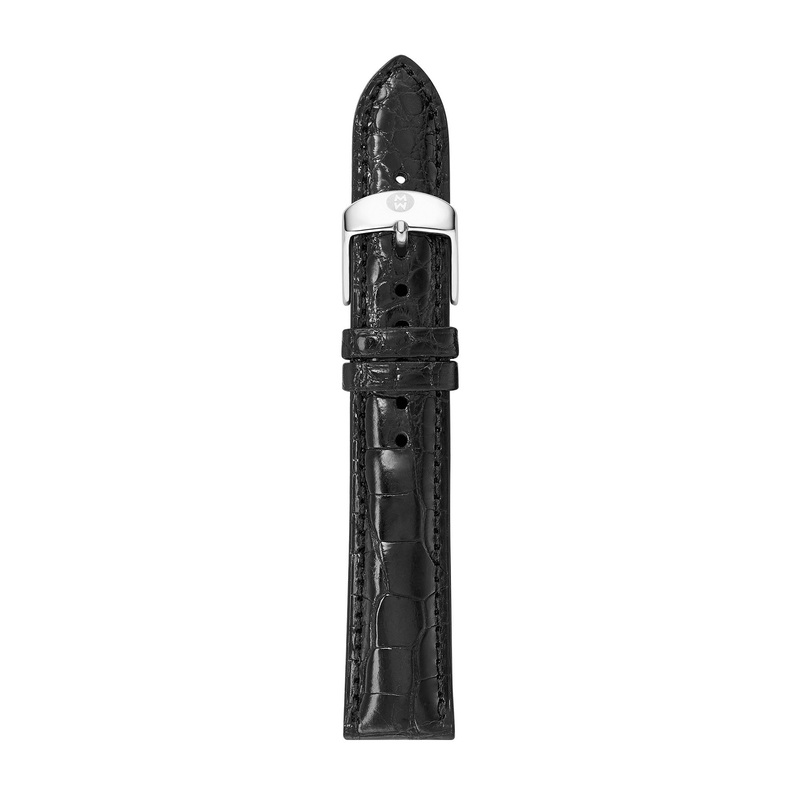 18mm Black Alligator Strap