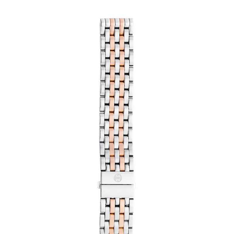 18mm Deco 7-Link Rose Gold Two-Tone Bracelet