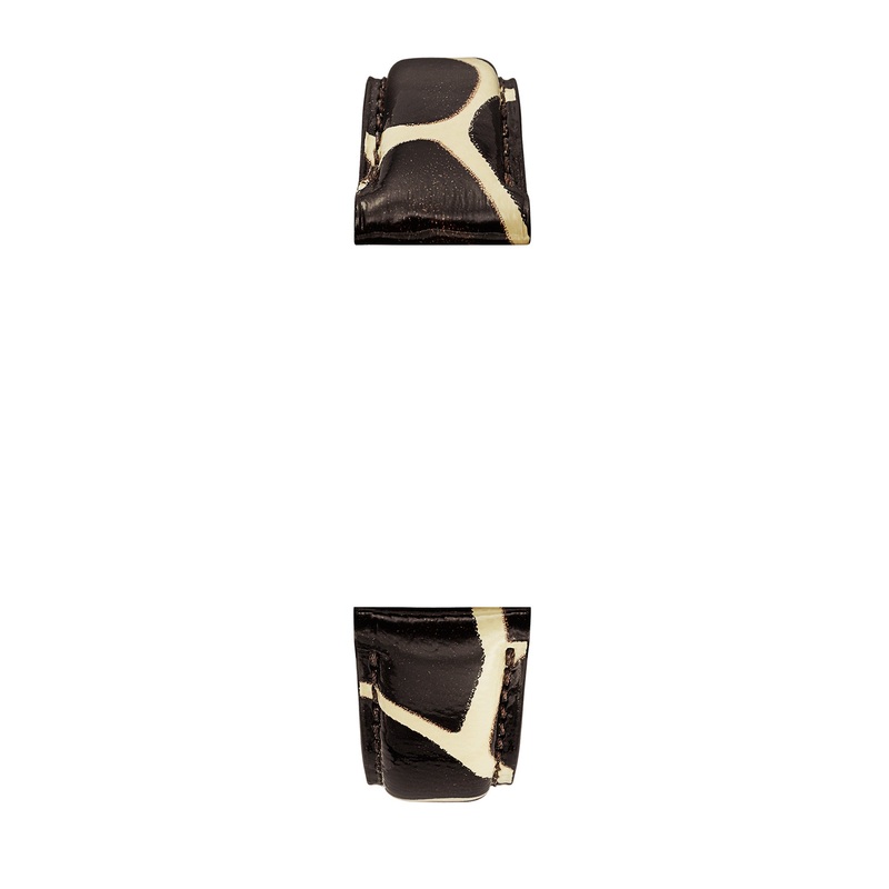 18mm Giraffe Print Leather Strap