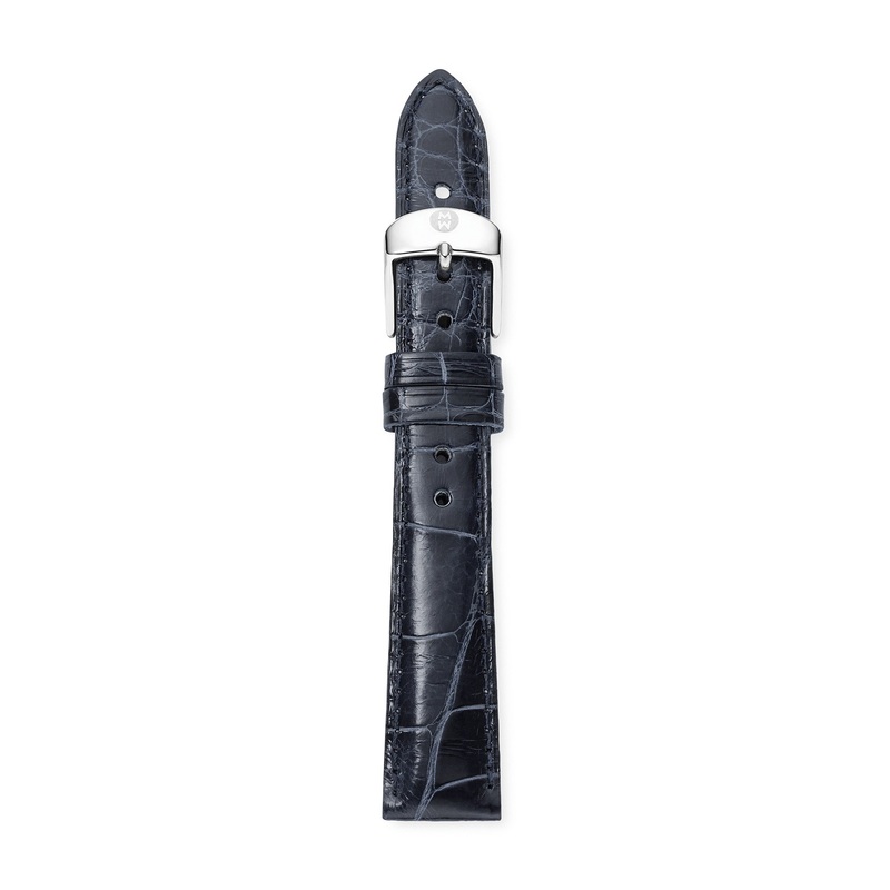 18mm Navy Alligator Strap