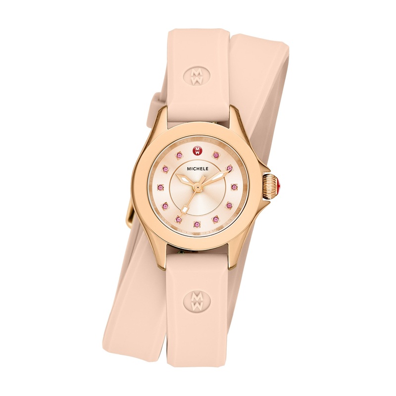 Cape Mini Rose Gold Tone Peach Watch