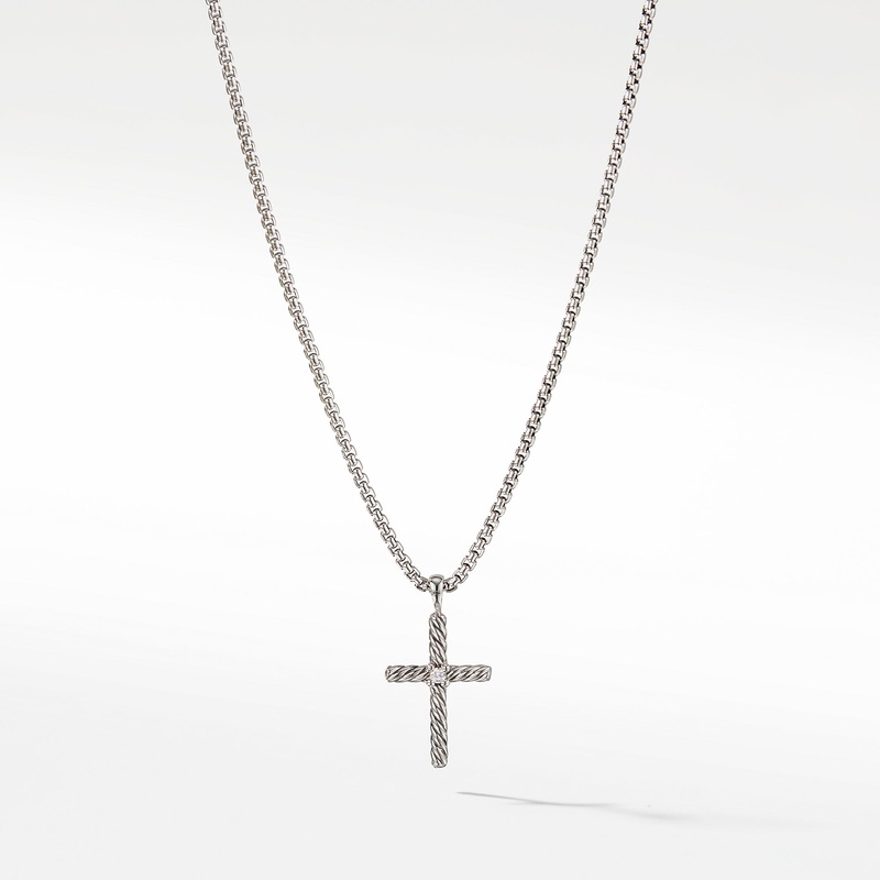 Cross Necklace with Diamond