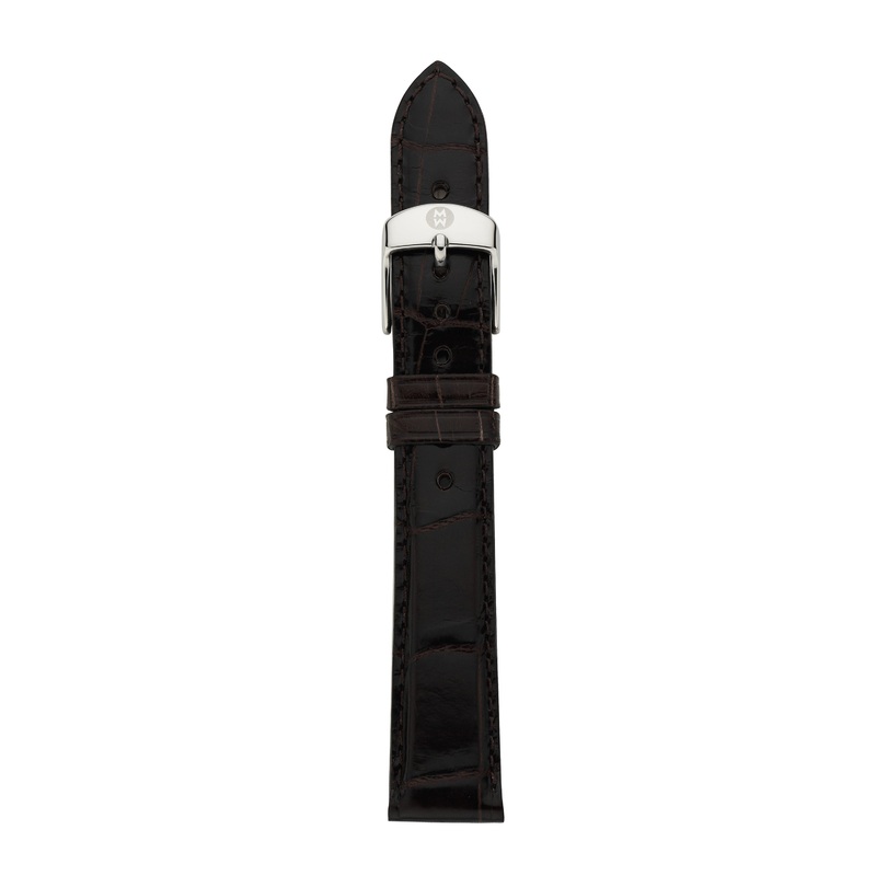 16mm Espresso Alligator Strap