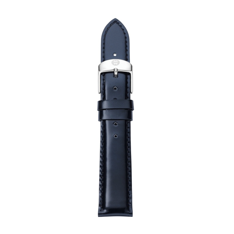 16mm Navy Patent Leather Strap