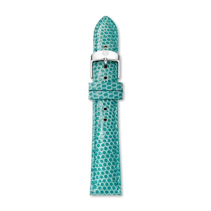 16mm Teal Green Lizard Strap