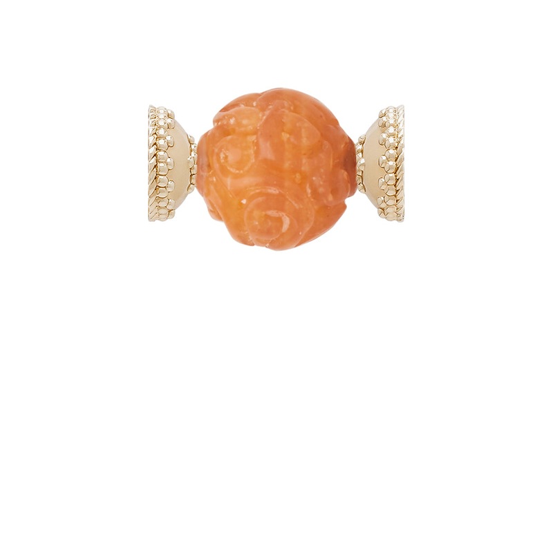 Asian Carved Carnelian Centerpiece