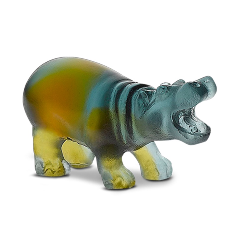 Daum Crystal Mini Hippopotamus