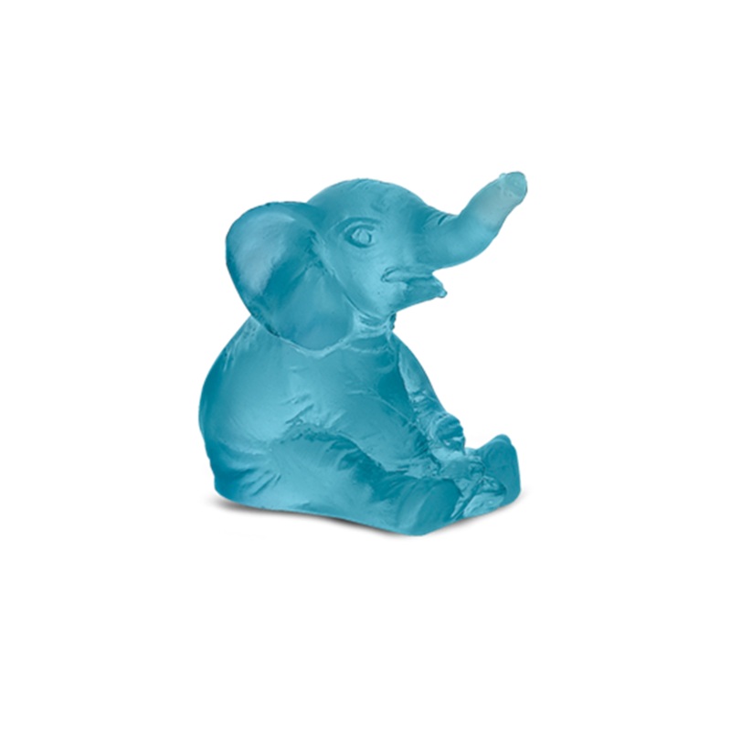 Daum Crystal Pink Mini Elephant