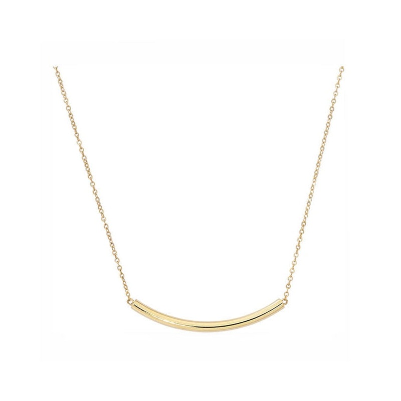 Barbela Design 14K Yellow Gold Bar Necklace