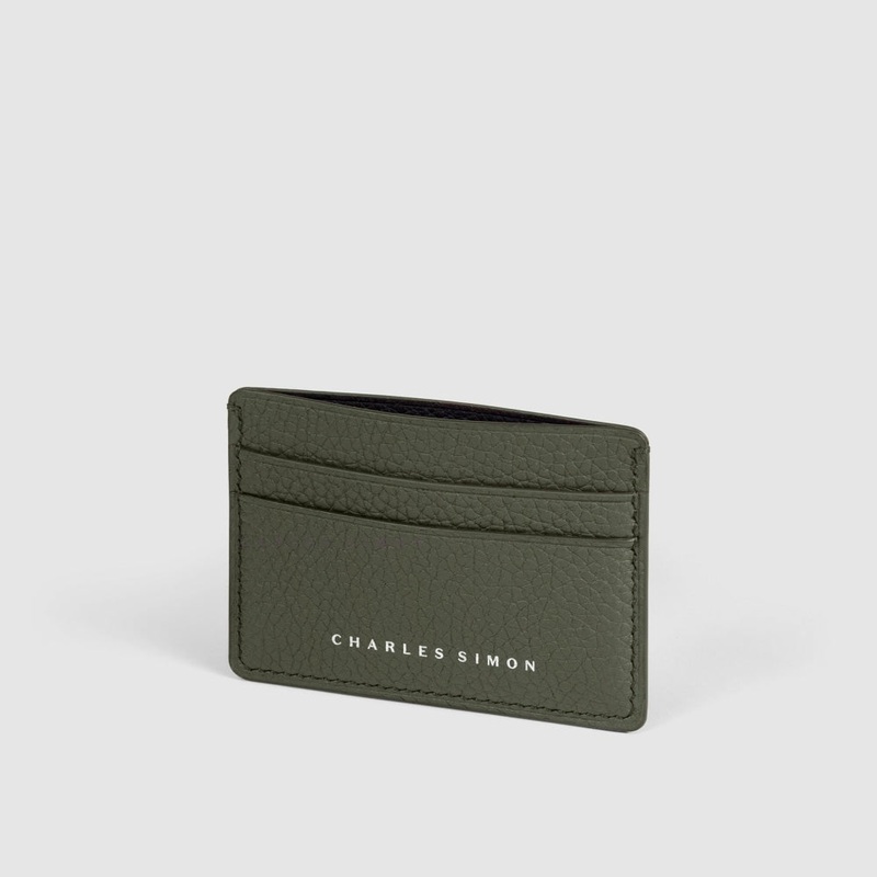 Charles Simon James 4 Khaki Card Holder