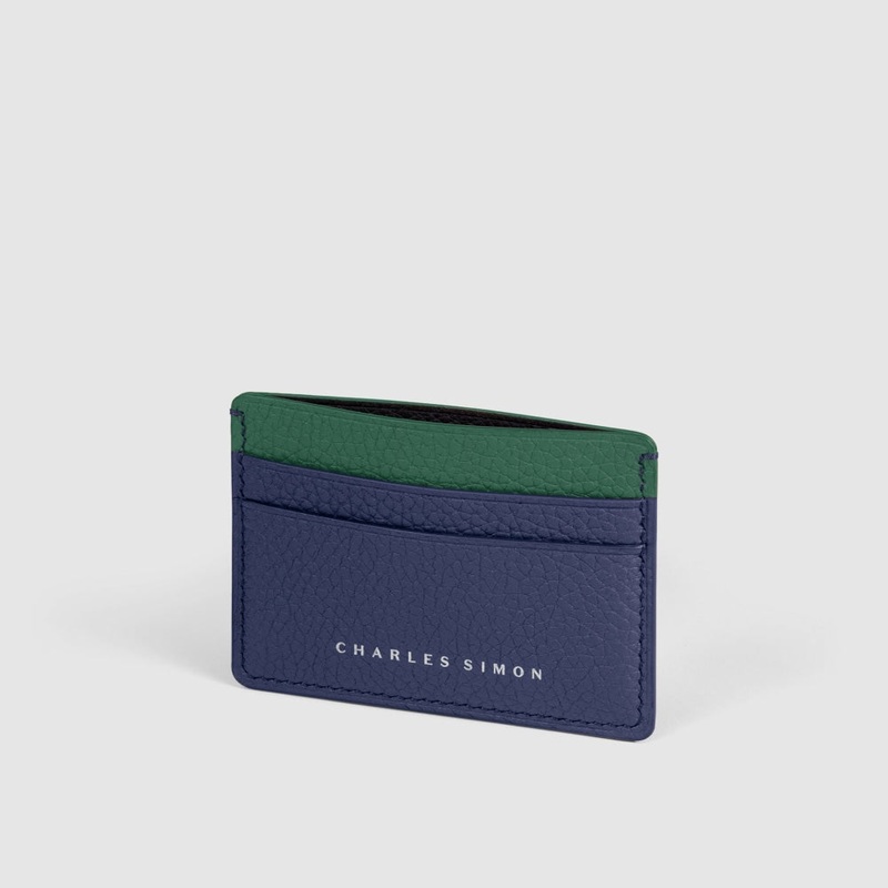 Charles Simon James 4 Sapphire & Emerald Card Holder