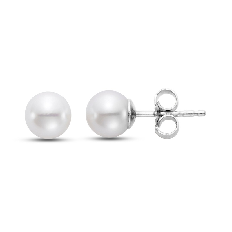 6MM Freshwater Pearl Stud Earrings