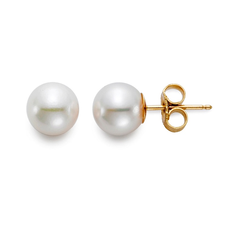 7.5-8MM Freshwater Pearl Stud Earrings