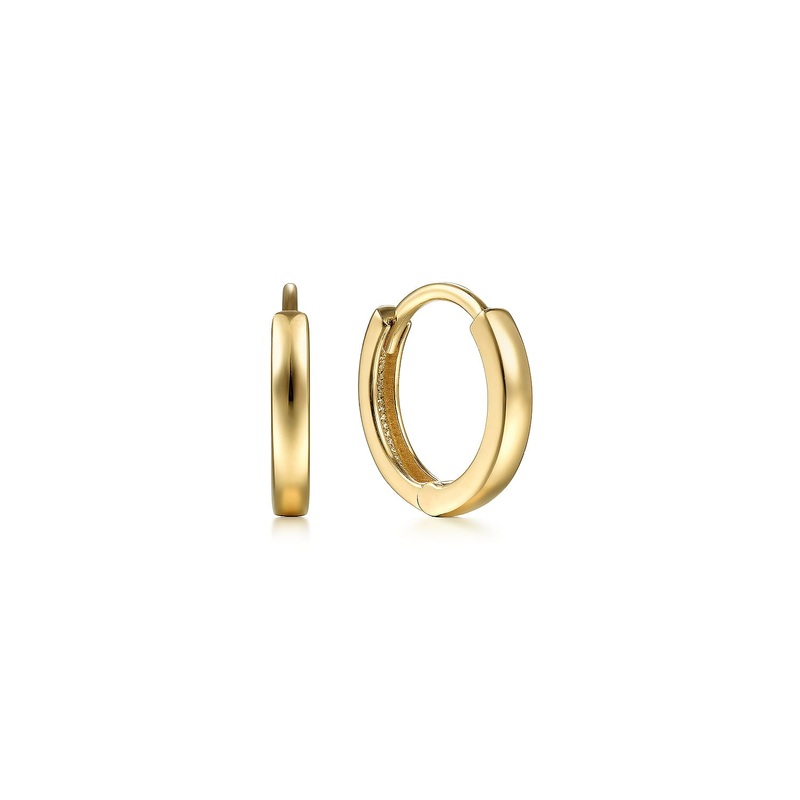 Gabriel & Co. Plain Huggie Earrings