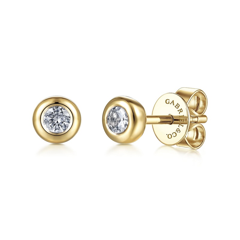 Gabriel & Co. White Sapphire Stud Earrings