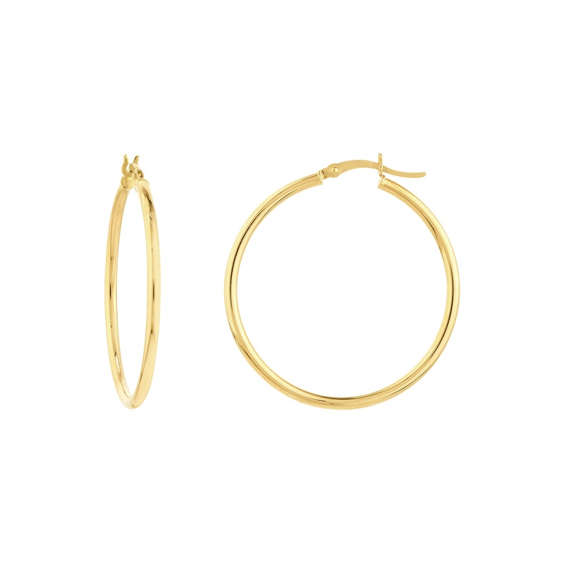 Round Tube Polished 35MM Hoops
