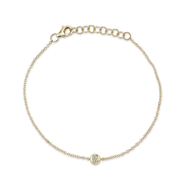 Shy Creation Dainty Diamond Bezel Bracelet