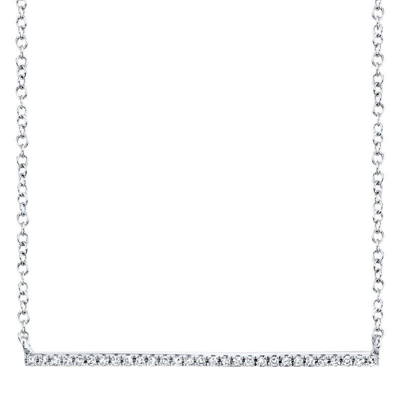 Shy Creation Diamond Bar Necklace