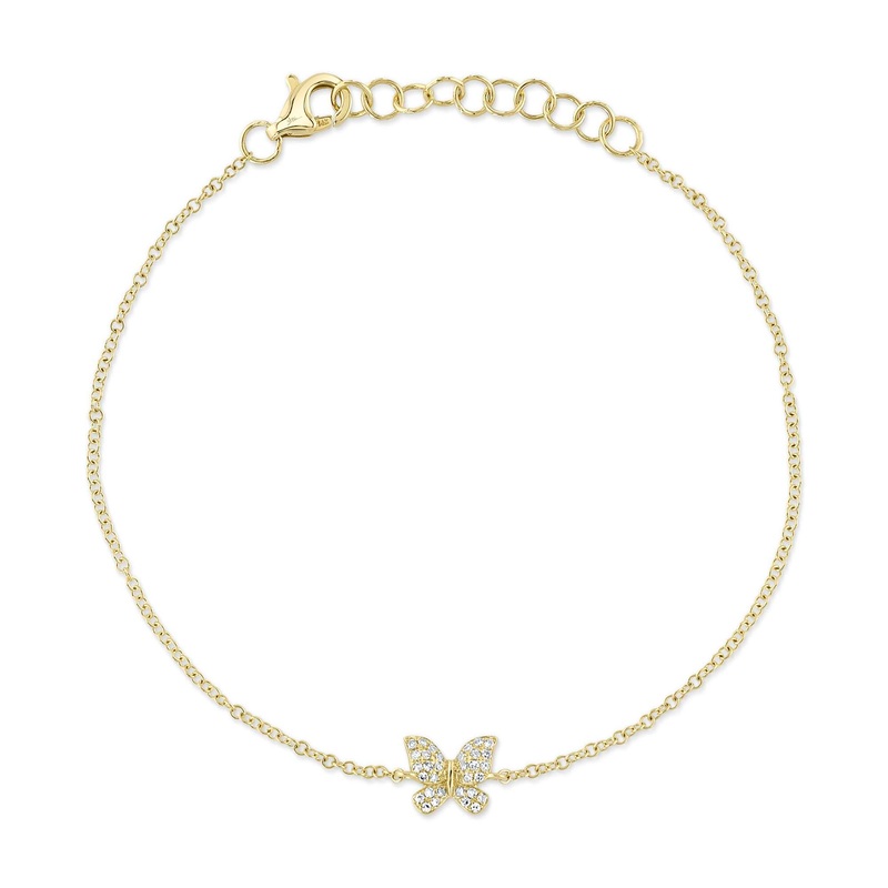 Shy Creation Diamond Butterfly Bracelet