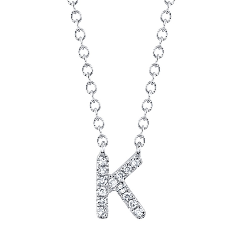 Shy Creation Diamond Necklace - Initial K