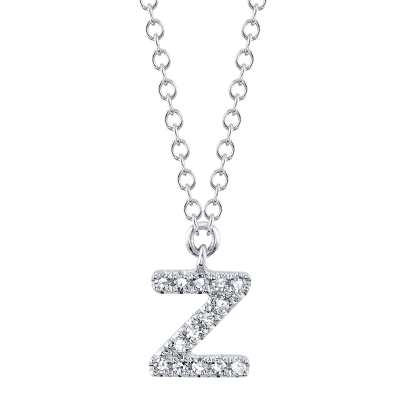 Shy Creation Diamond Necklace - Initial Z