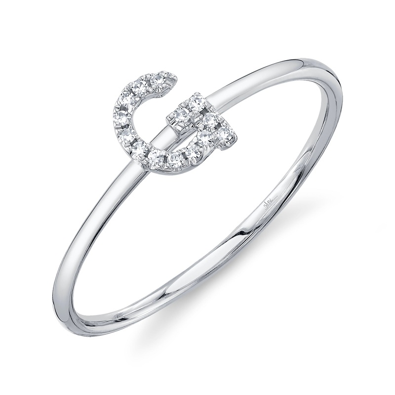 Shy Creation Diamond Ring - Initial G