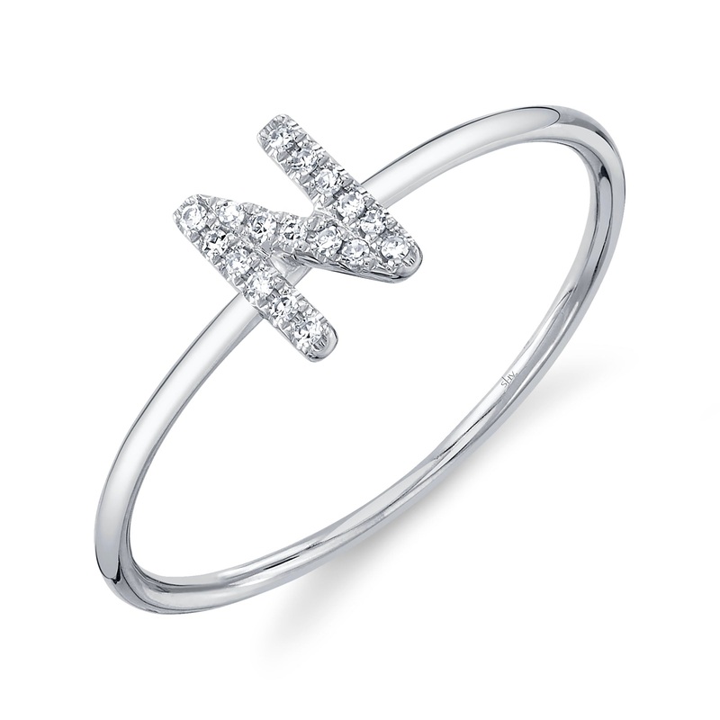 Shy Creation Diamond Ring - Initial N