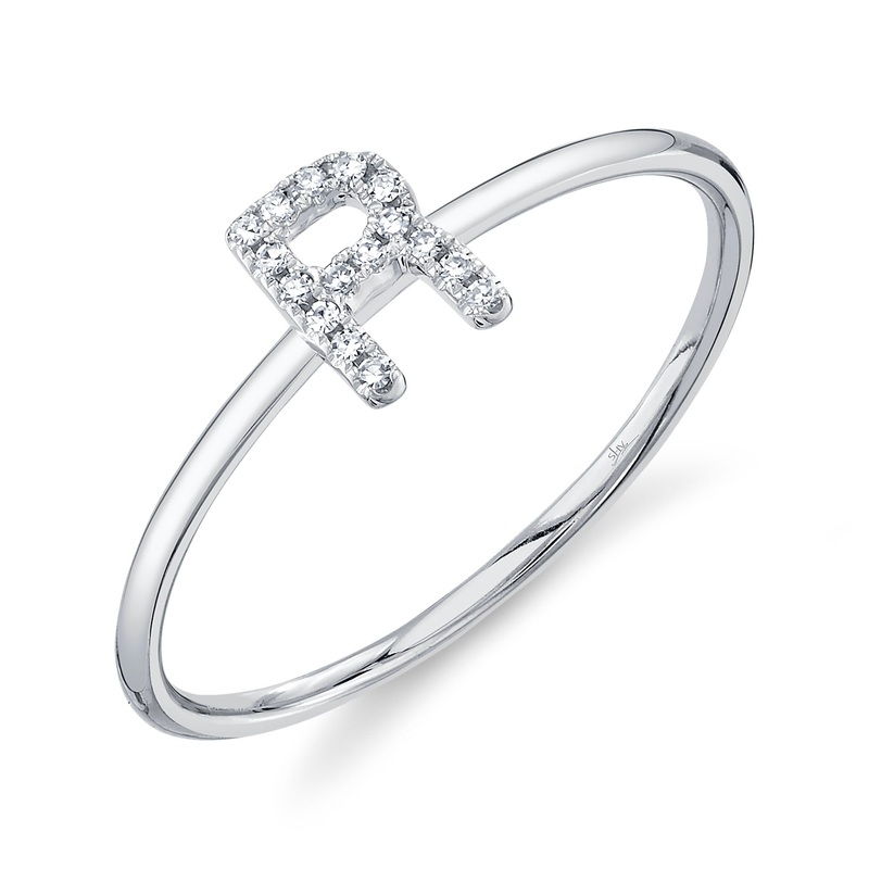 Shy Creation Diamond Ring - Initial R