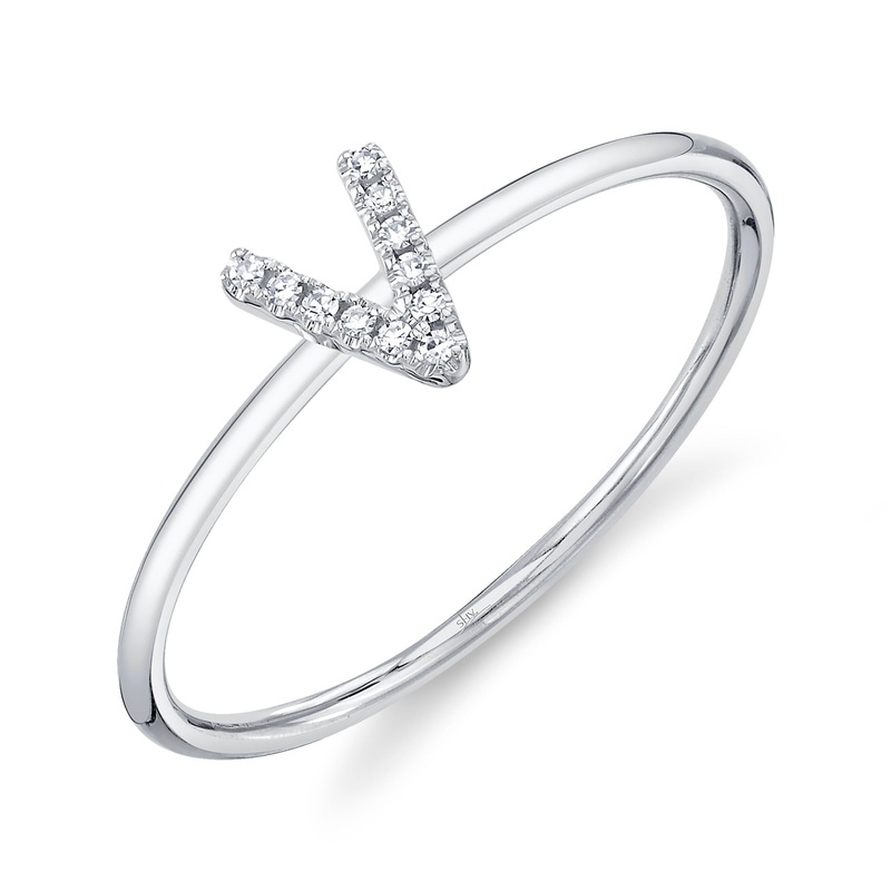 Shy Creation Diamond Ring - Initial V
