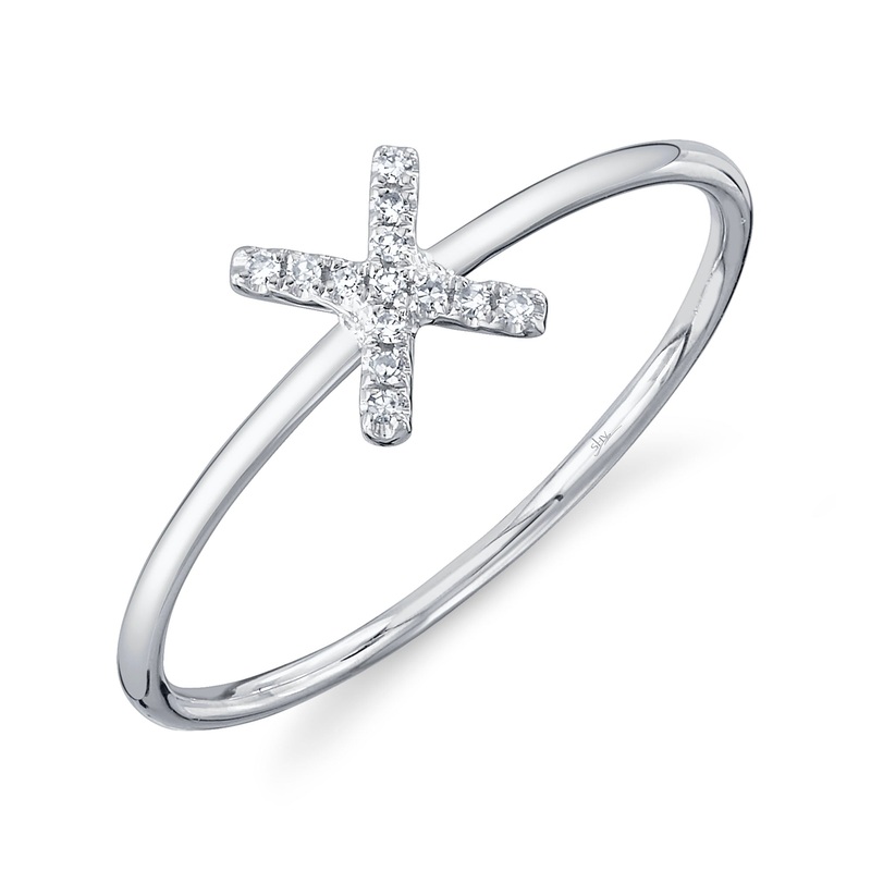 Shy Creation Diamond Ring - Initial X