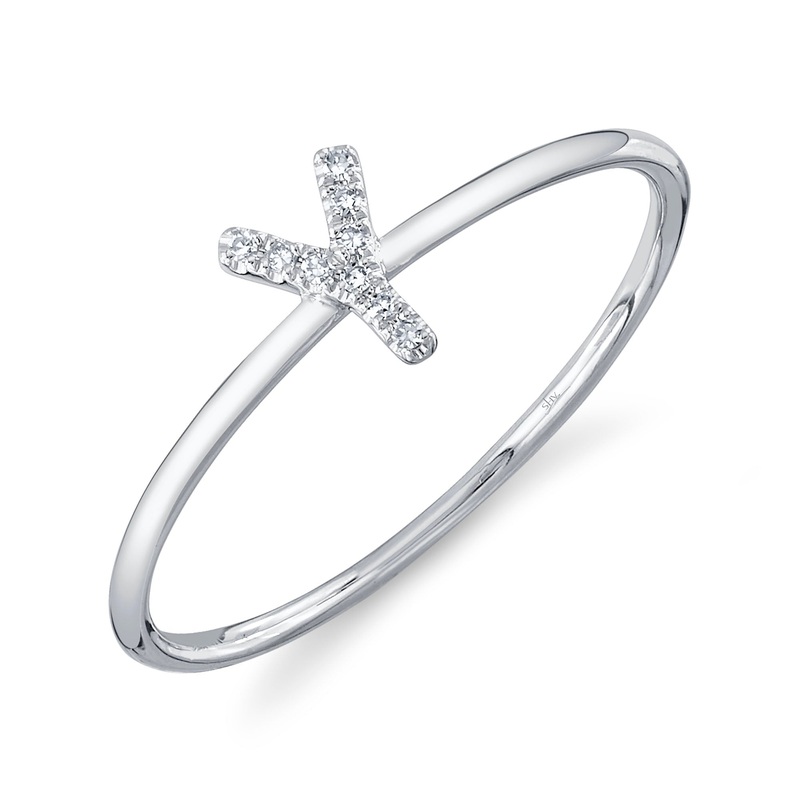 Shy Creation Diamond Ring - Initial Y