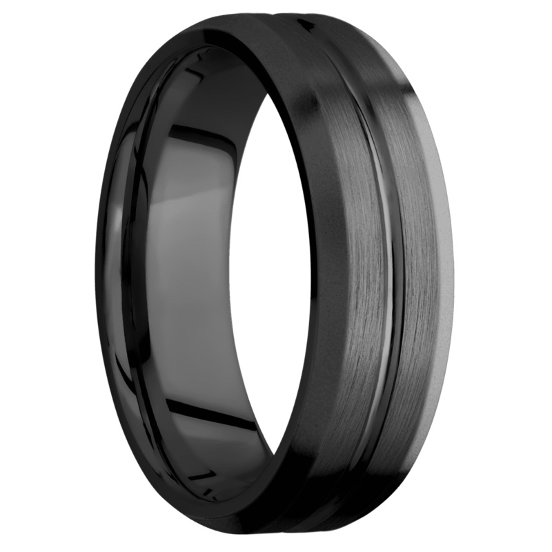 Zirconium + Polish , Satin Finish
